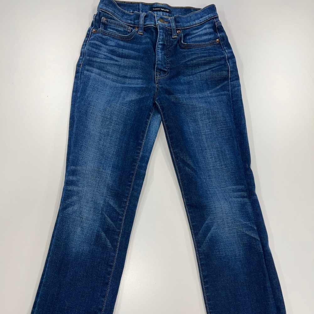 Lucky Brand Women's Straight Leg Jeans - Dark Blue